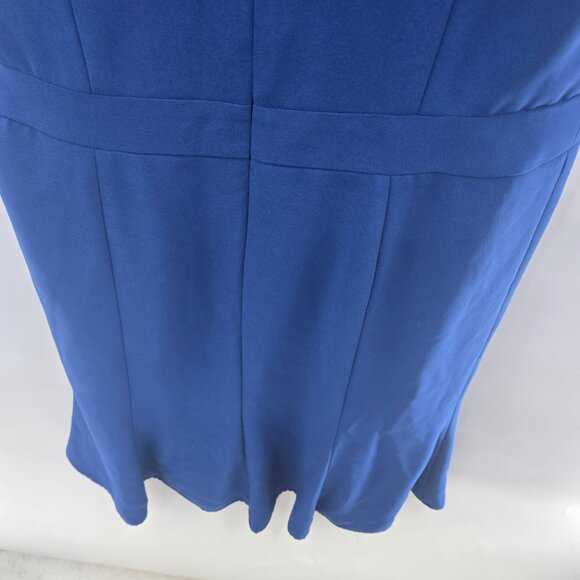 Pendelton Blue Midi Dress Fit and Flare Lined Midi Dress Size 8 - Picture 7 of 13